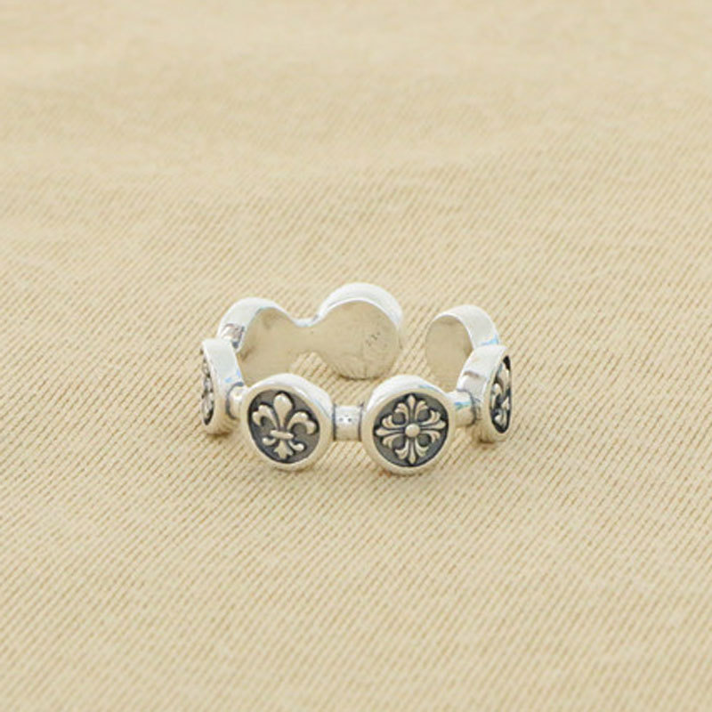 Crosses Anchors Adjustable Ring 925 Sterling Silver Jewelry