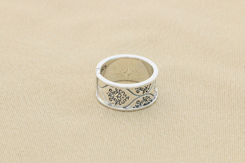 Scroll Adjustable Ring 925 Sterling Silver Jewelry