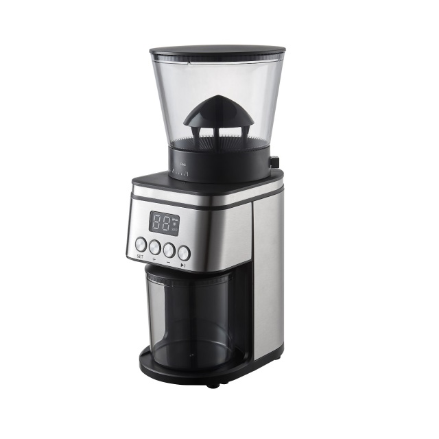 Burr Coffee Grinder, Stainless Steel Adjustable Burr Mill with Precise Grind Settings, Electric Coffee Grinder for Drip, Percolator, French Press, American and Turkish Coffee Makers