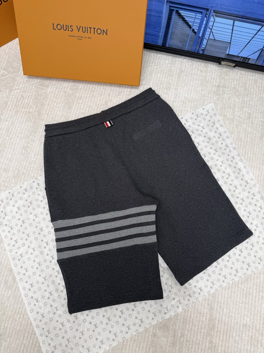 精紡華夫格短褲 背面展示