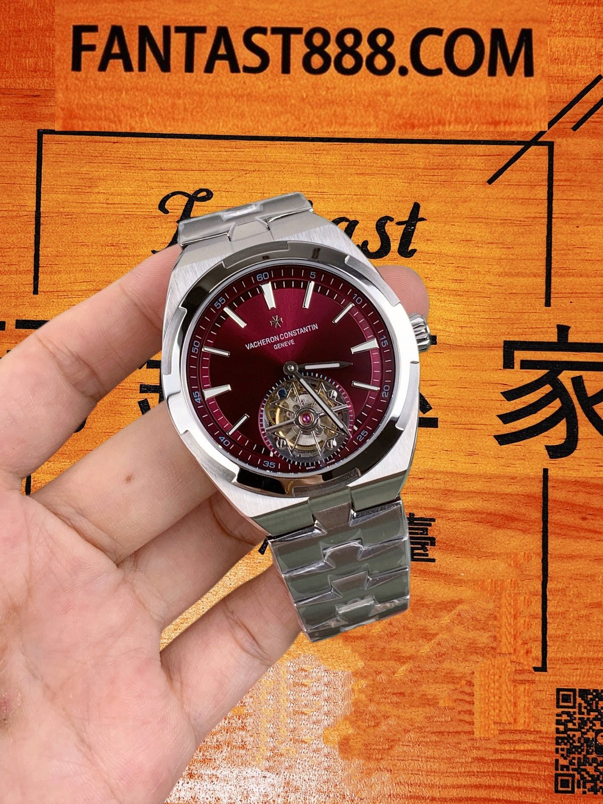 ANT factory VC Overseas 43mm steel tourbillon replica Hong Kong