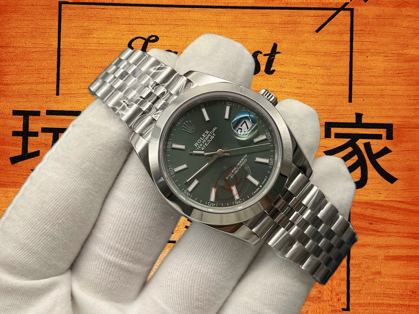VS廠Datejust薄荷綠面盤高清特寫 勞力士DJ41薄荷綠太陽紋面盤特寫