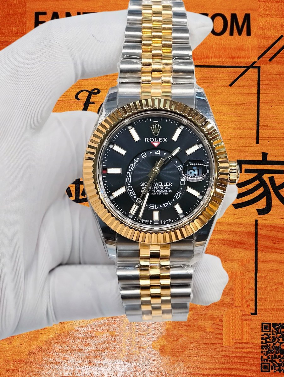 高仿私人改裝-勞力士-縱航者326933 間金黑盤 復刻腕錶 實拍 1