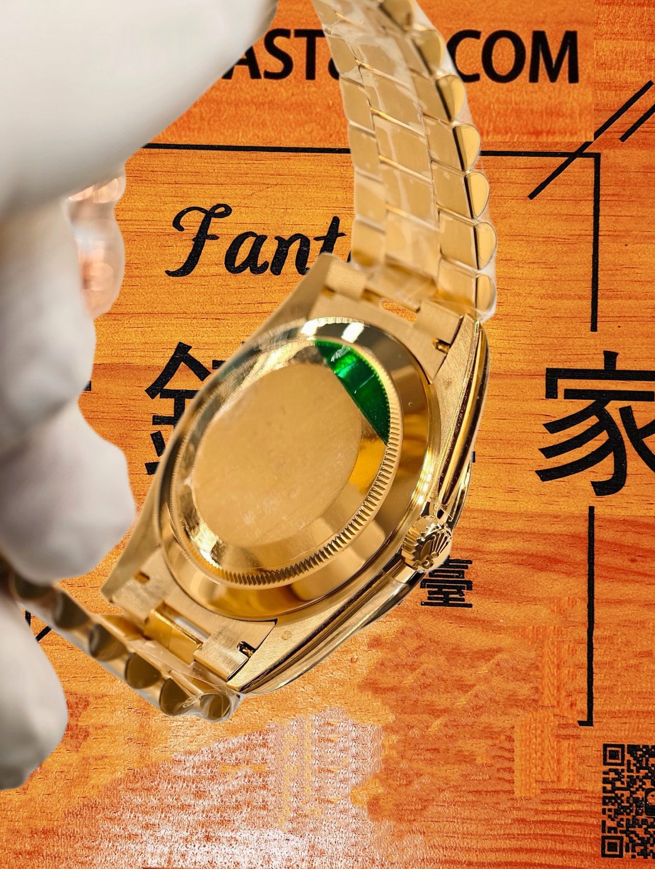 高仿私人改裝-勞力士-星期日曆228348RBR 黃金滿鑽黑冰糖 復刻腕錶 實拍 6
