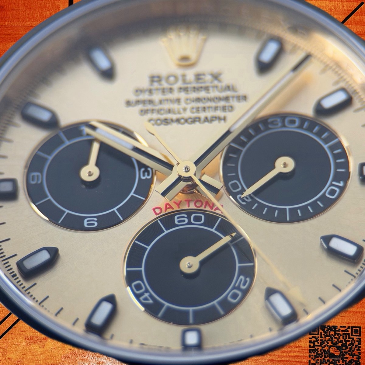 高仿勞力士 CBD廠 配重 Cosmograph Daytona 116508 黃金黑圈 香檳金盤 棕色monobloc計時盤 4130機芯 復刻腕錶 實拍 3