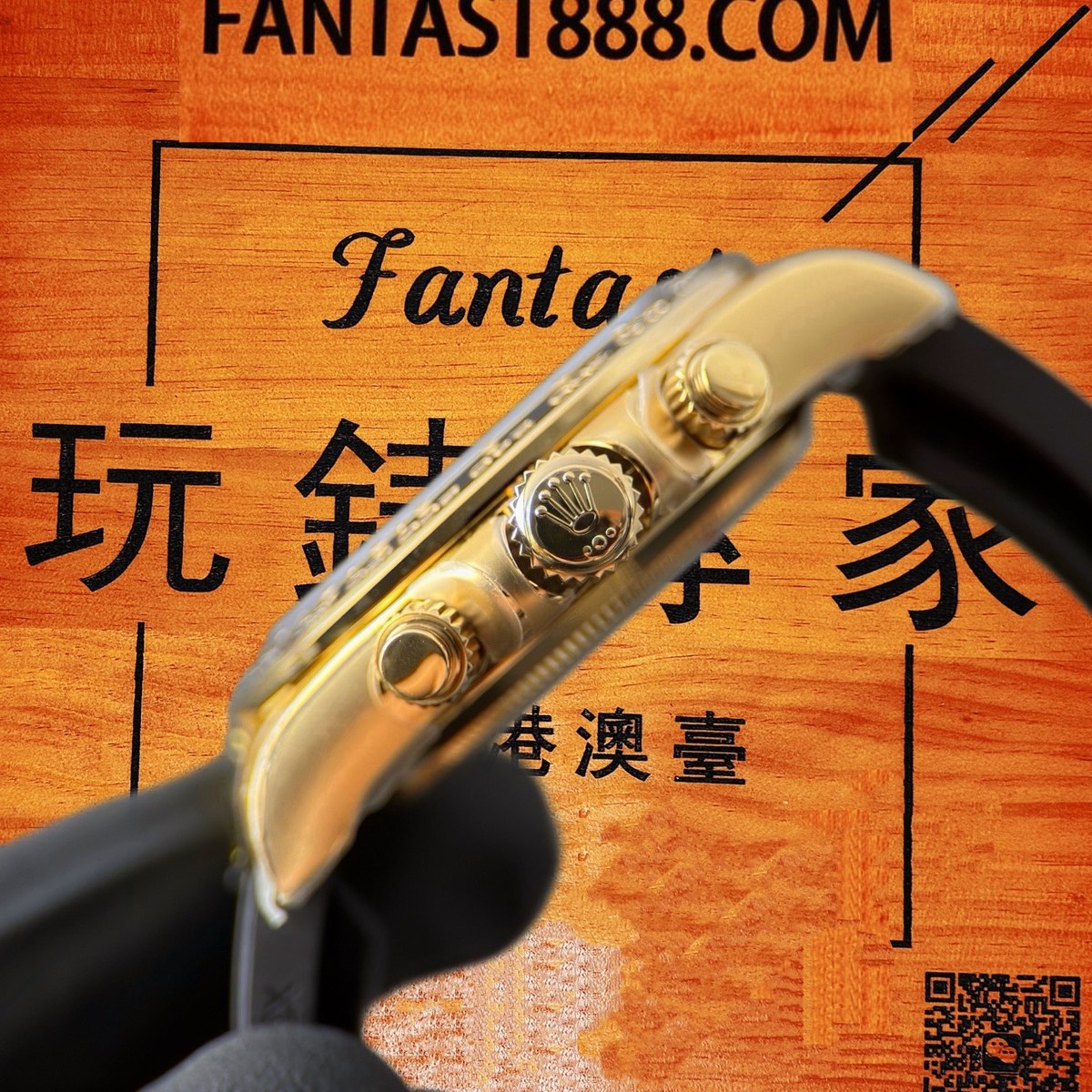 高仿勞力士 CBD廠 配重 Cosmograph Daytona 116508 黃金黑圈 蒂芙尼藍盤 黑色monobloc計時盤 4131機芯 復刻腕錶 實拍 5
