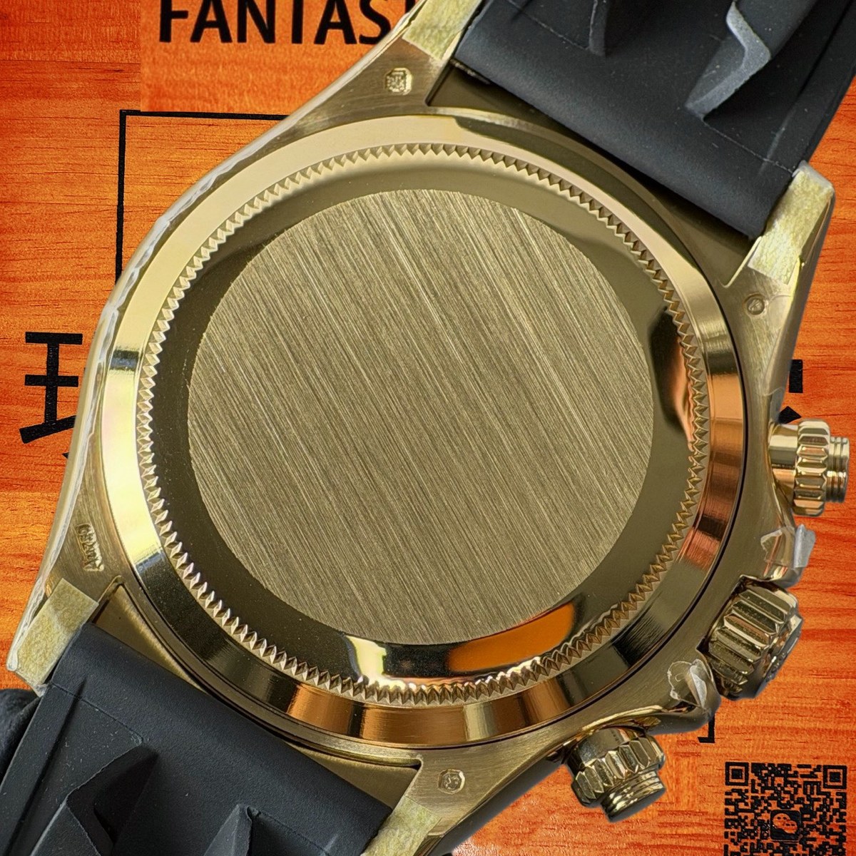 高仿勞力士 CBD廠 配重 Cosmograph Daytona 116508 黃金黑圈 蒂芙尼藍盤 黑色monobloc計時盤 4131機芯 復刻腕錶 實拍 6