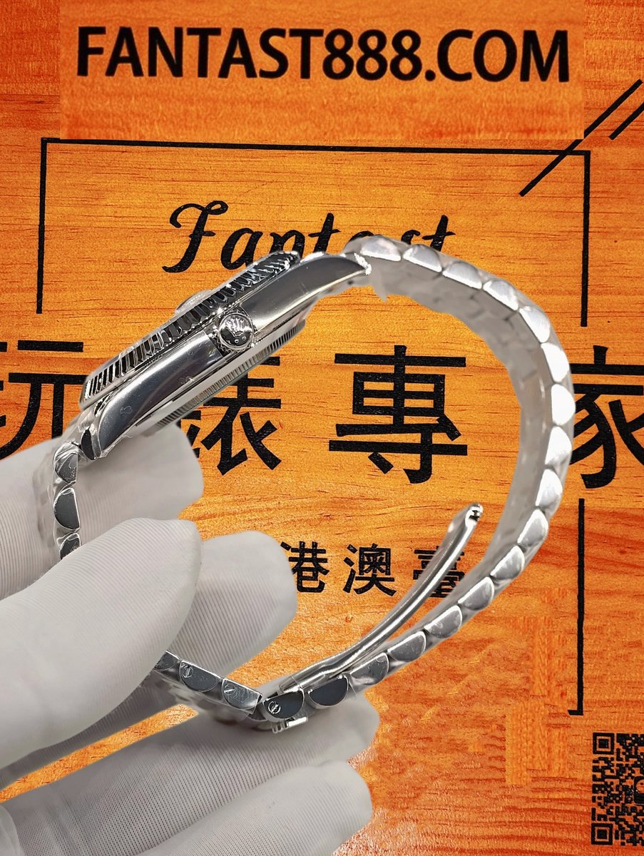 客定改裝 勞力士 Day-Date 36mm 配重殼套約207g 904L鋼 SW天然隕石盤 三角坑紋外圈 總統鏈帶 18K包厚金 復刻腕錶 實拍 5