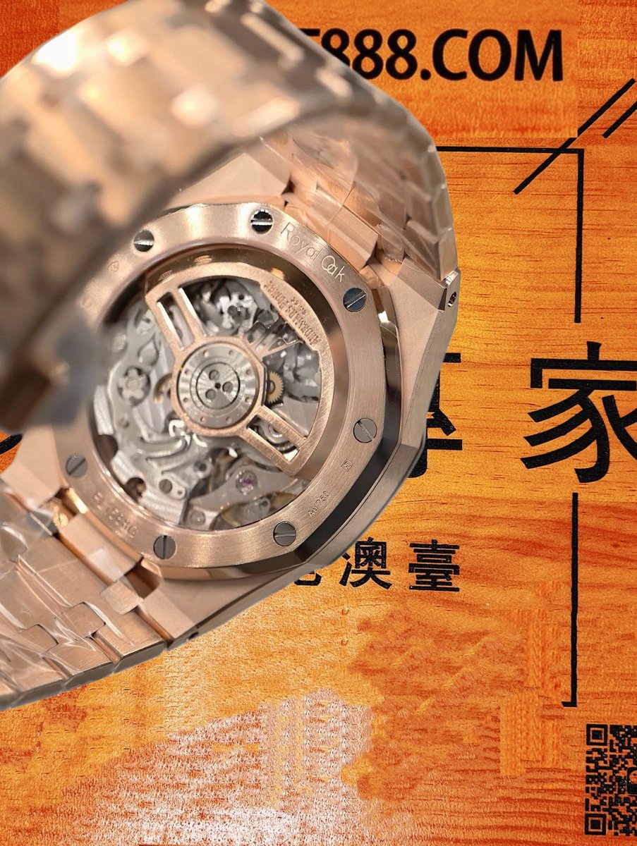 高仿私人改裝-愛彼-皇家橡樹26240OR 玫瑰金黑盤計時 復刻腕錶 實拍 5
