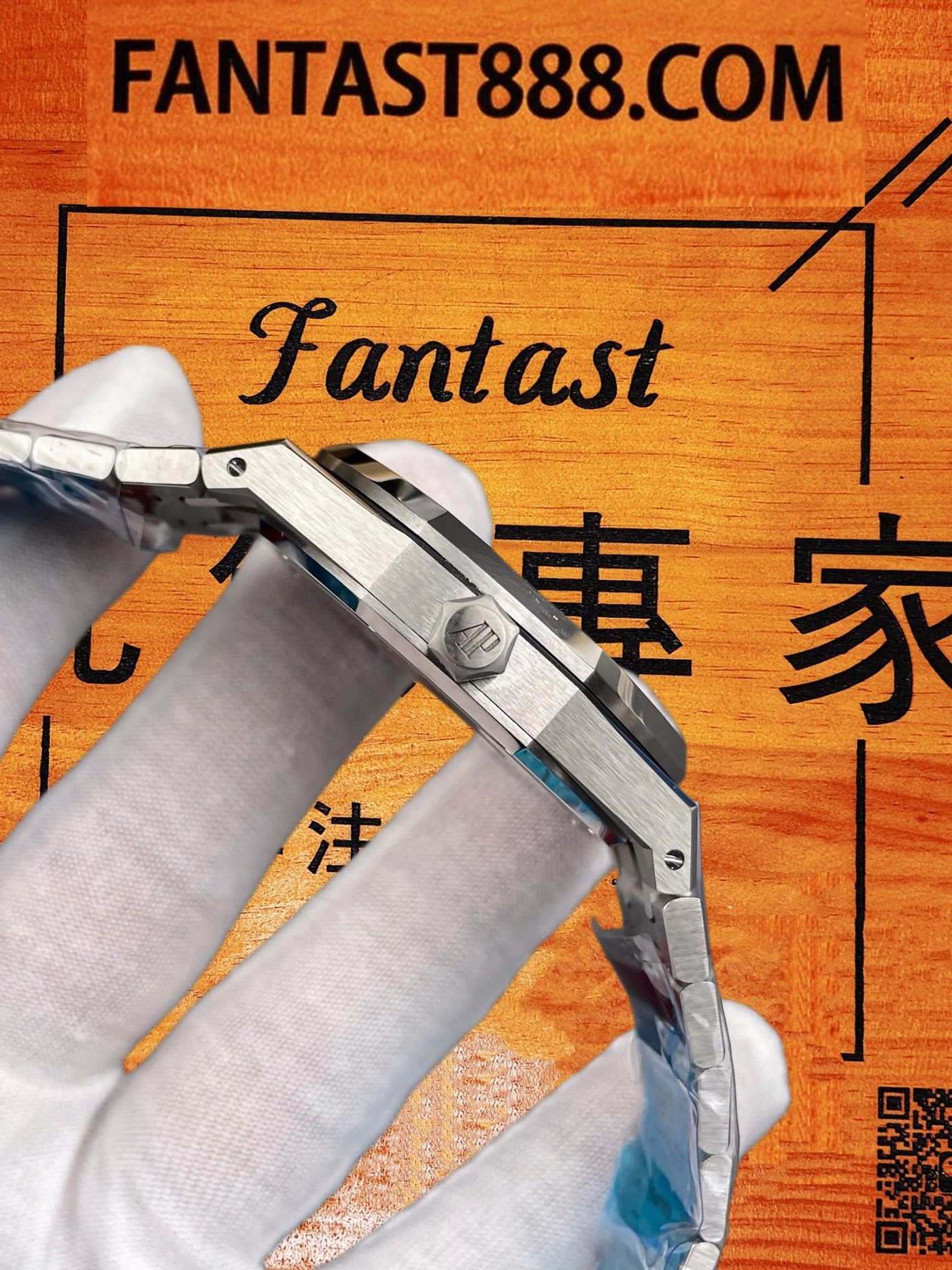 高仿愛彼-皇家橡樹15510ST-藍盤41mm-4302無卡度機芯-DDF廠復刻腕錶 實拍 4