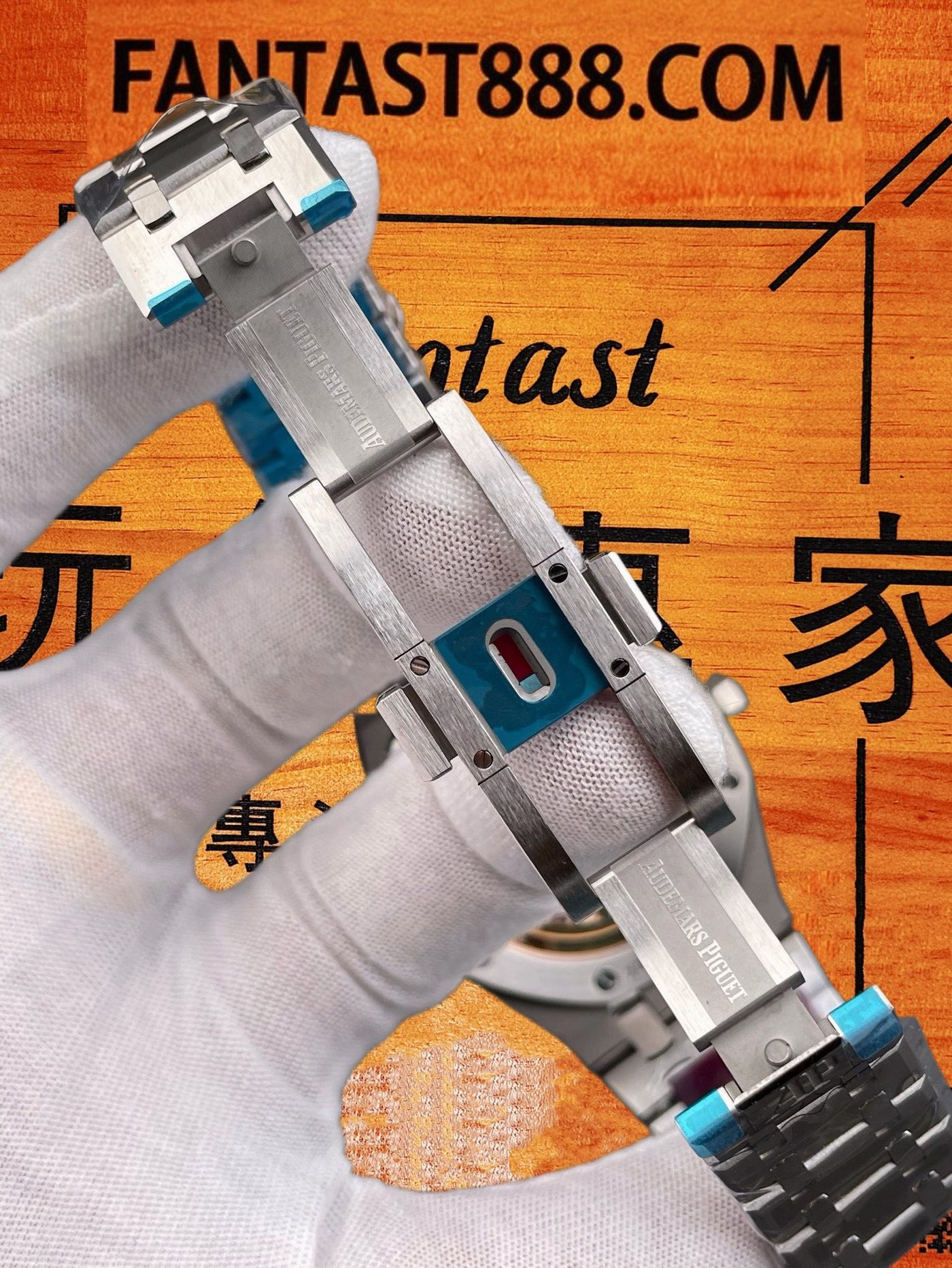 高仿愛彼-皇家橡樹15510ST-藍盤41mm-4302無卡度機芯-DDF廠復刻腕錶 實拍 7