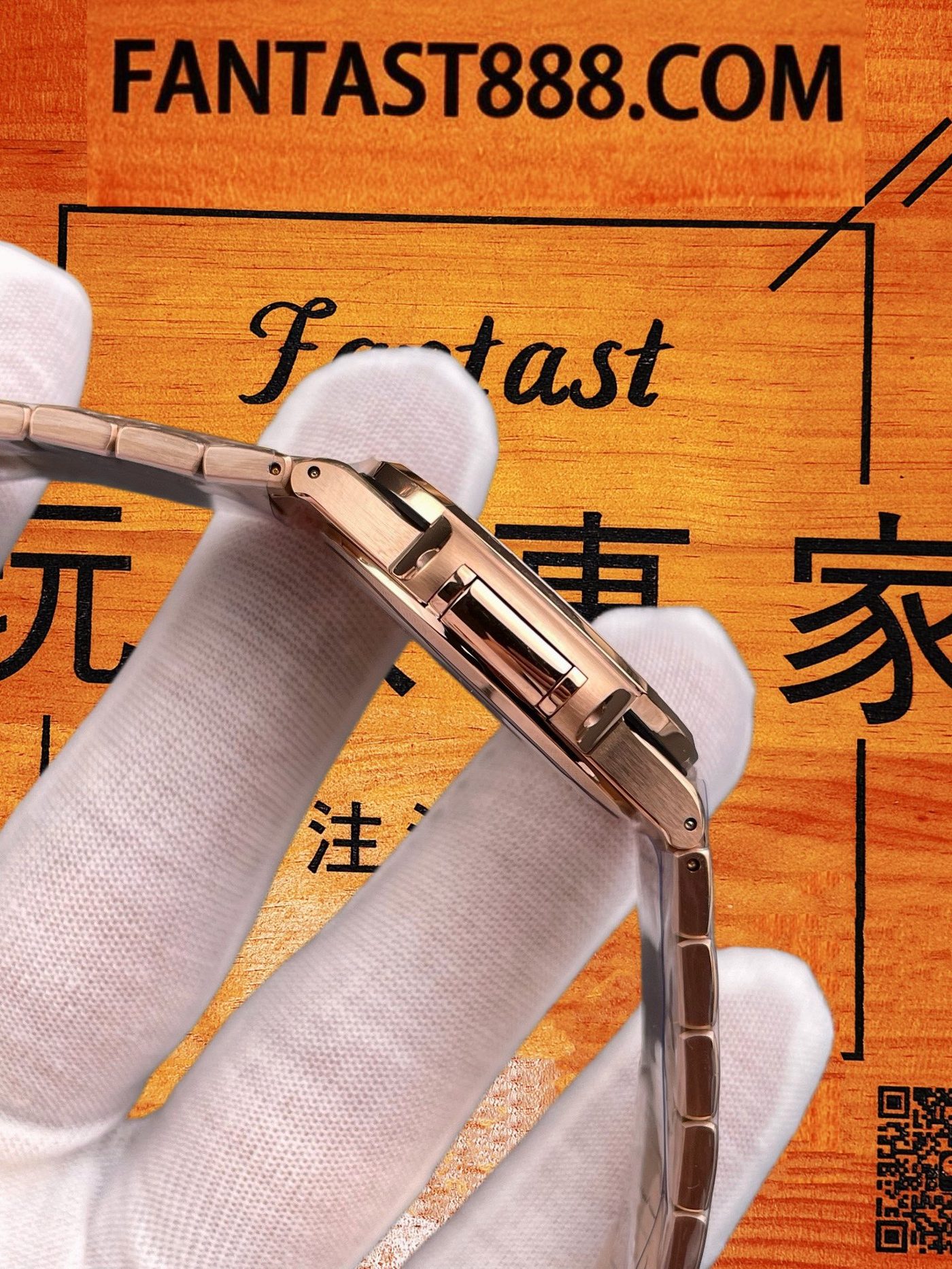 高仿百達翡麗-鸚鵡螺7118/1200R-玫瑰金鑽圈白盤35.2mm-324機-DDF廠復刻腕錶 實拍 4