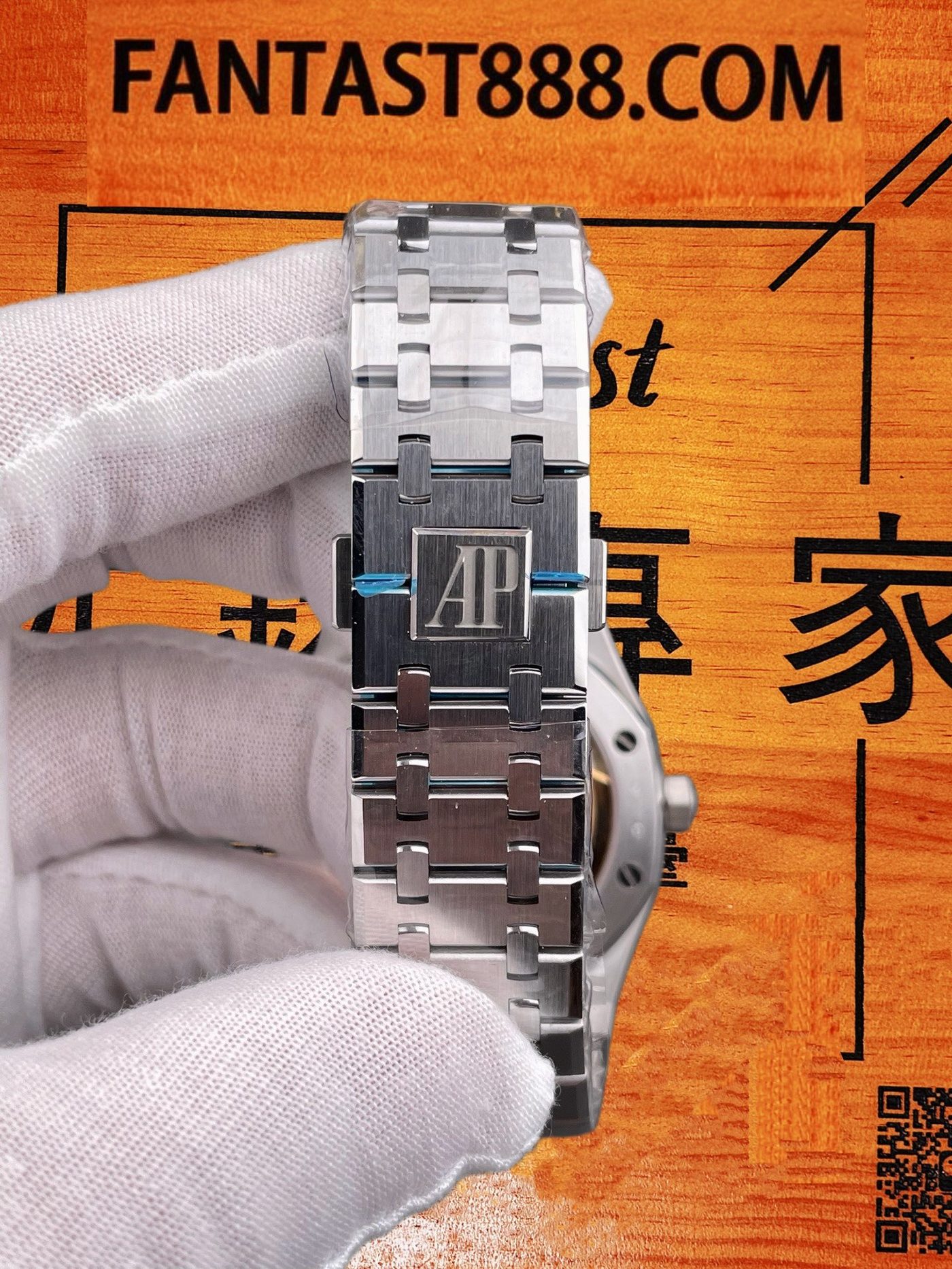 高仿愛彼-皇家橡樹15510-冰藍盤41mm-4302機配重178G-DDF廠復刻腕錶 實拍 8