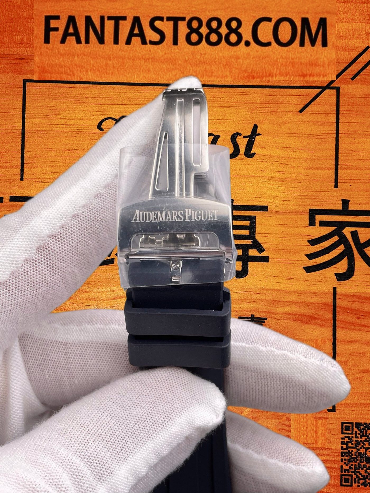 高仿愛彼-皇家橡樹26240-膠帶藍盤41mm-4401飛返計時機芯-DDF廠復刻腕錶 實拍 7