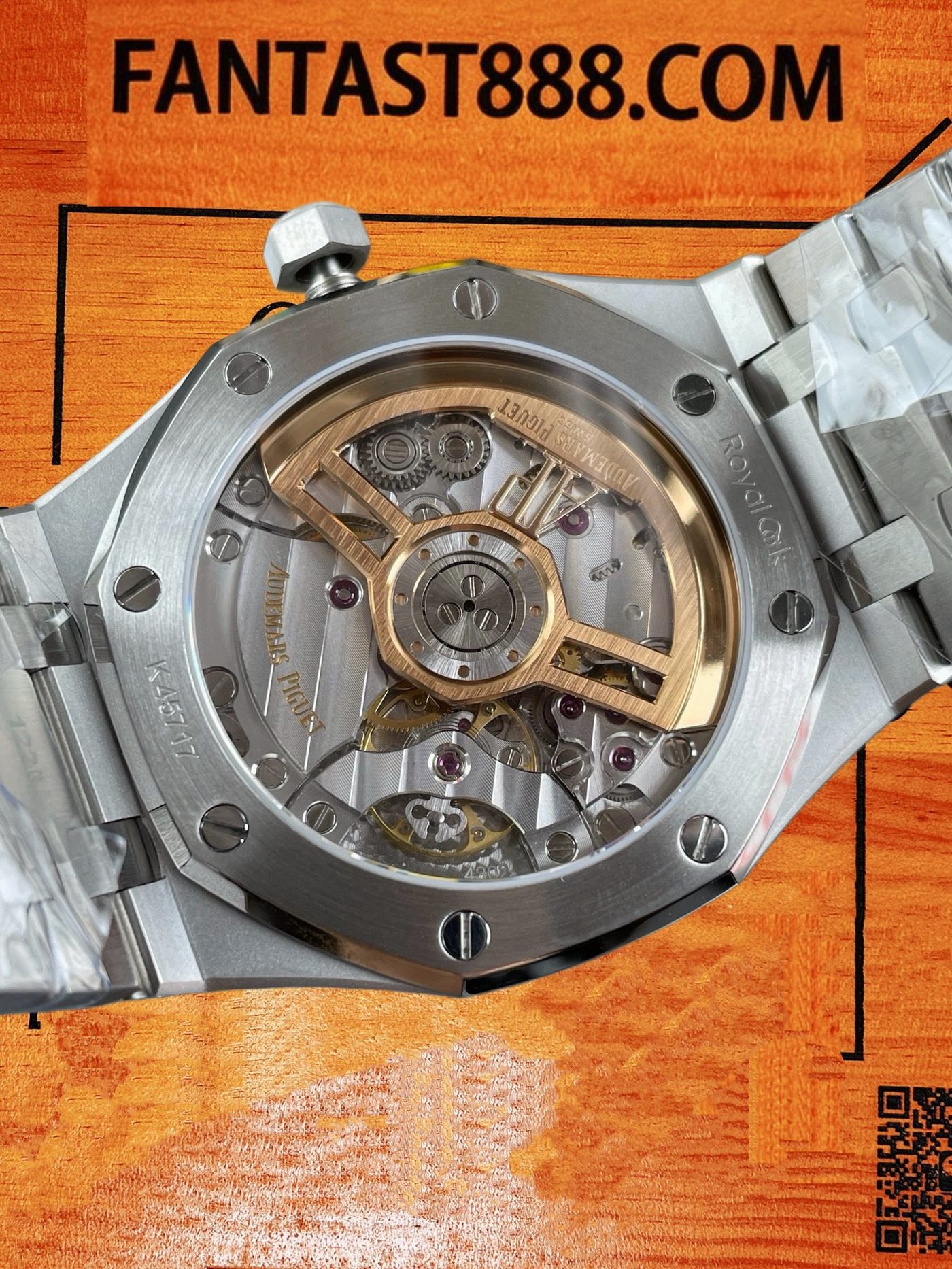 高仿愛彼-皇家橡樹15500ST-藍盤41mm-4302無卡度機芯配重砝碼-OCTA廠復刻腕錶 實拍 5