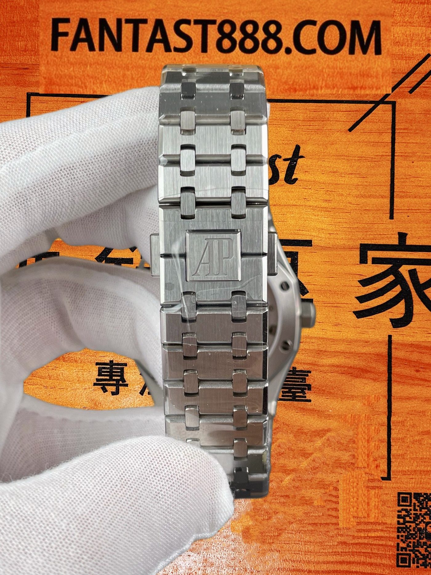 高仿愛彼-皇家橡樹15500ST-藍盤41mm-4302無卡度機芯配重砝碼-OCTA廠復刻腕錶 實拍 8