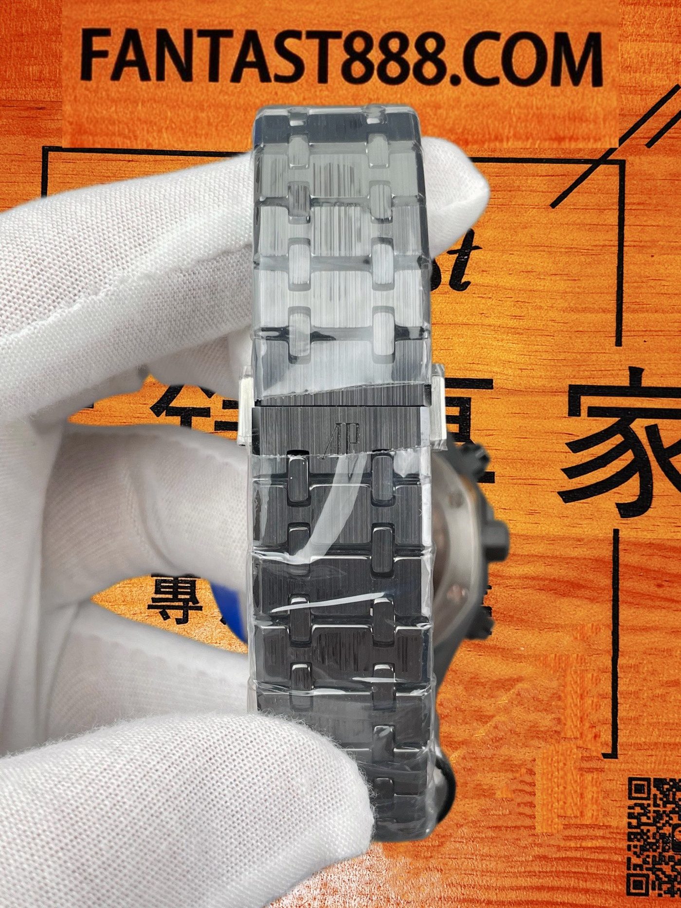 高仿愛彼-皇家橡樹26240CE-黑陶瓷41mm-4401無卡度機芯砝碼-ZF廠復刻腕錶 實拍 8