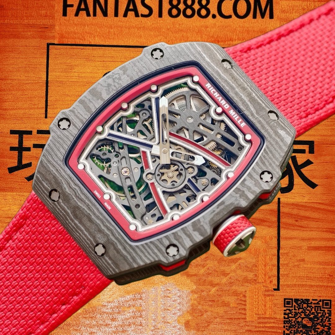 高仿理查米爾-RM 67-02挪威版-超輕碳纖維-RF廠復刻腕錶 實拍 3