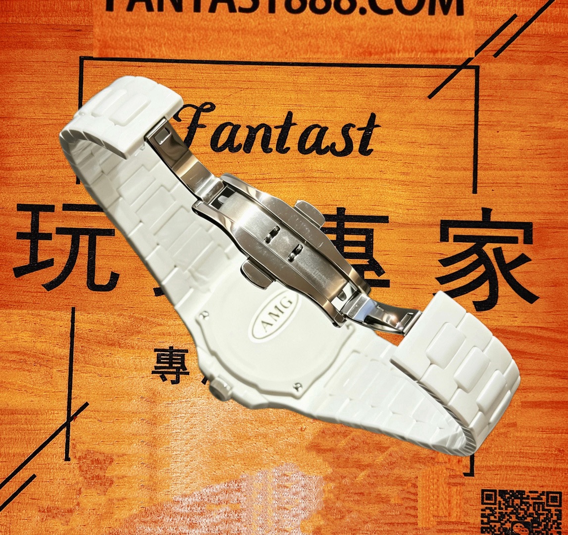 高仿百達翡麗-鸚鵡螺5711-全陶瓷香檳金盤-AET改裝-AMG廠復刻腕錶 實拍 7