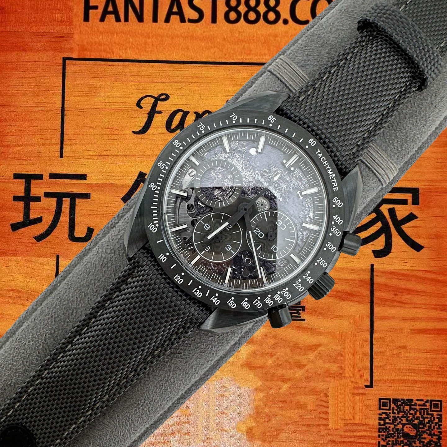 高仿歐米茄-超霸月球表-陶瓷錶殼-3861機芯-42mm-計時 實拍 5