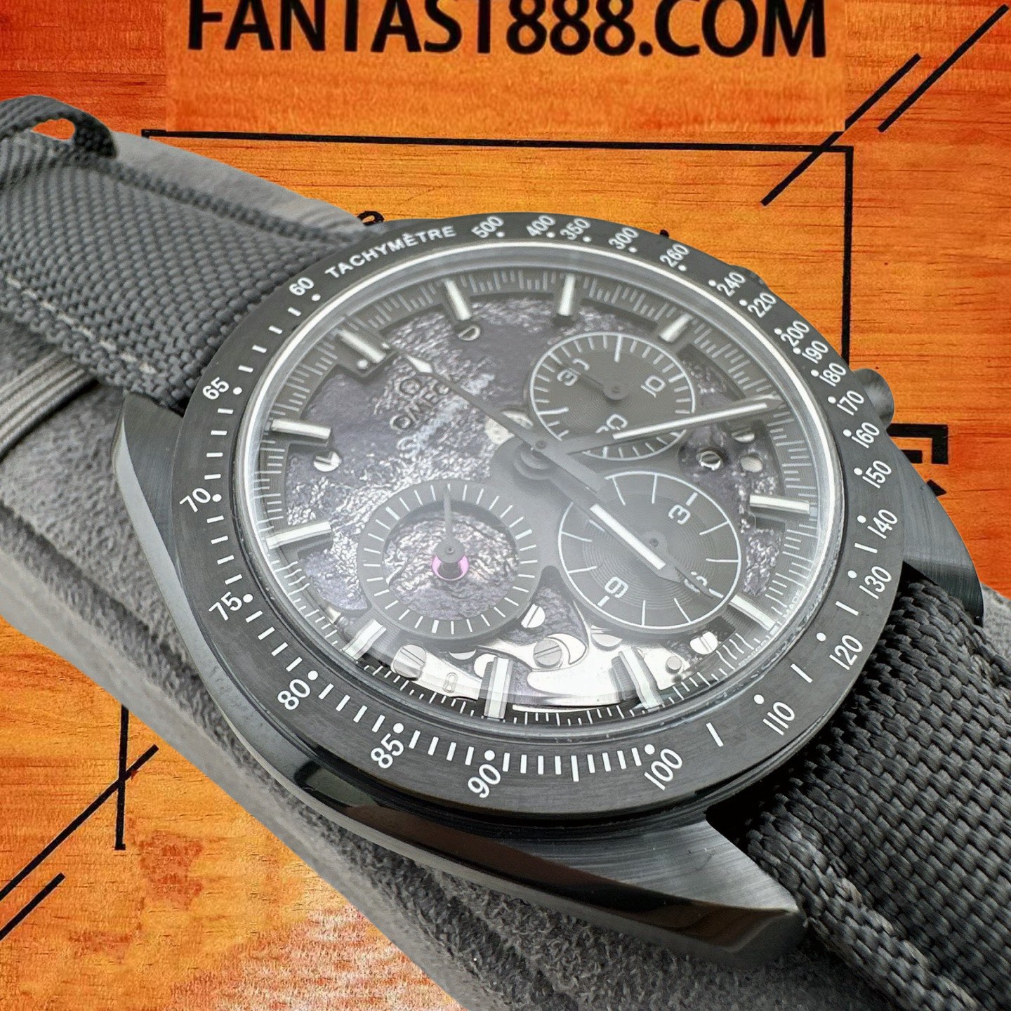 高仿歐米茄-超霸月球表-陶瓷錶殼-3861機芯-42mm-計時 實拍 6
