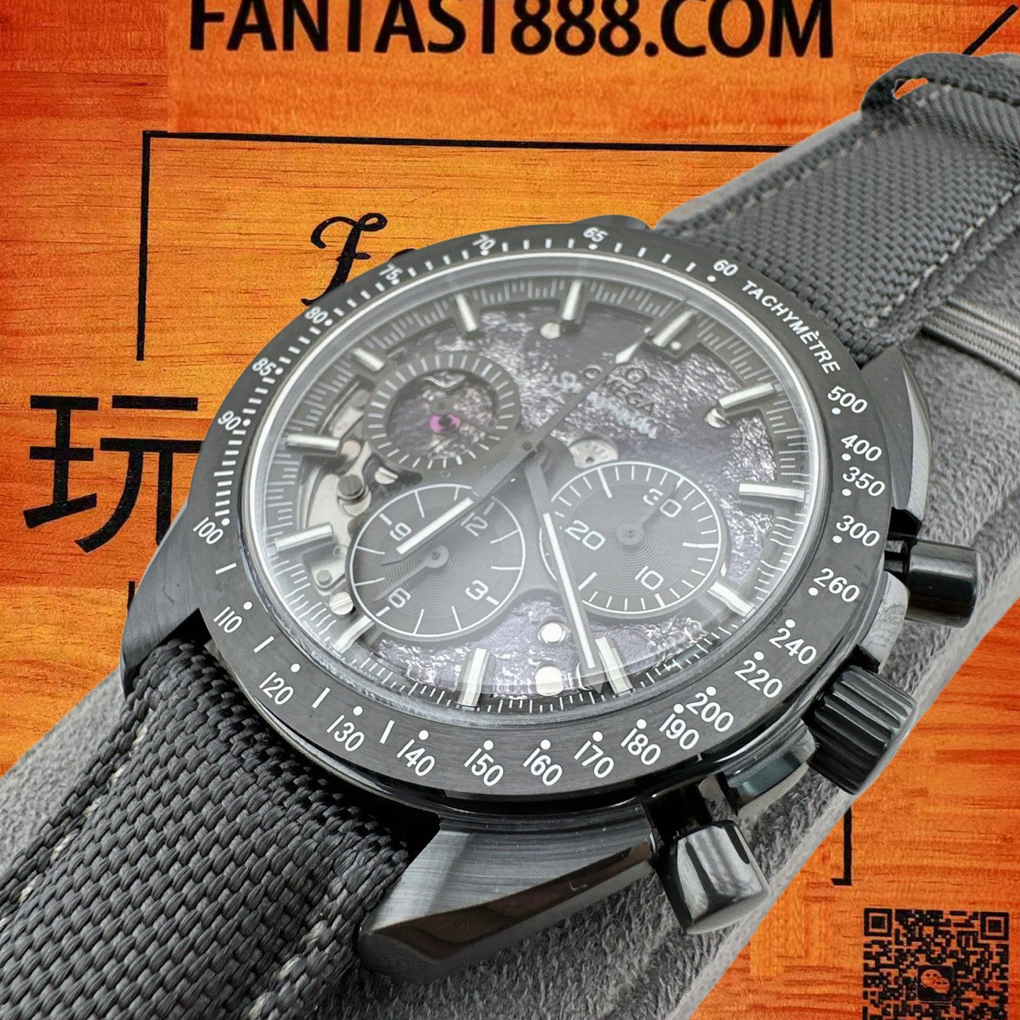 高仿歐米茄-超霸月球表-陶瓷錶殼-3861機芯-42mm-計時 實拍 7