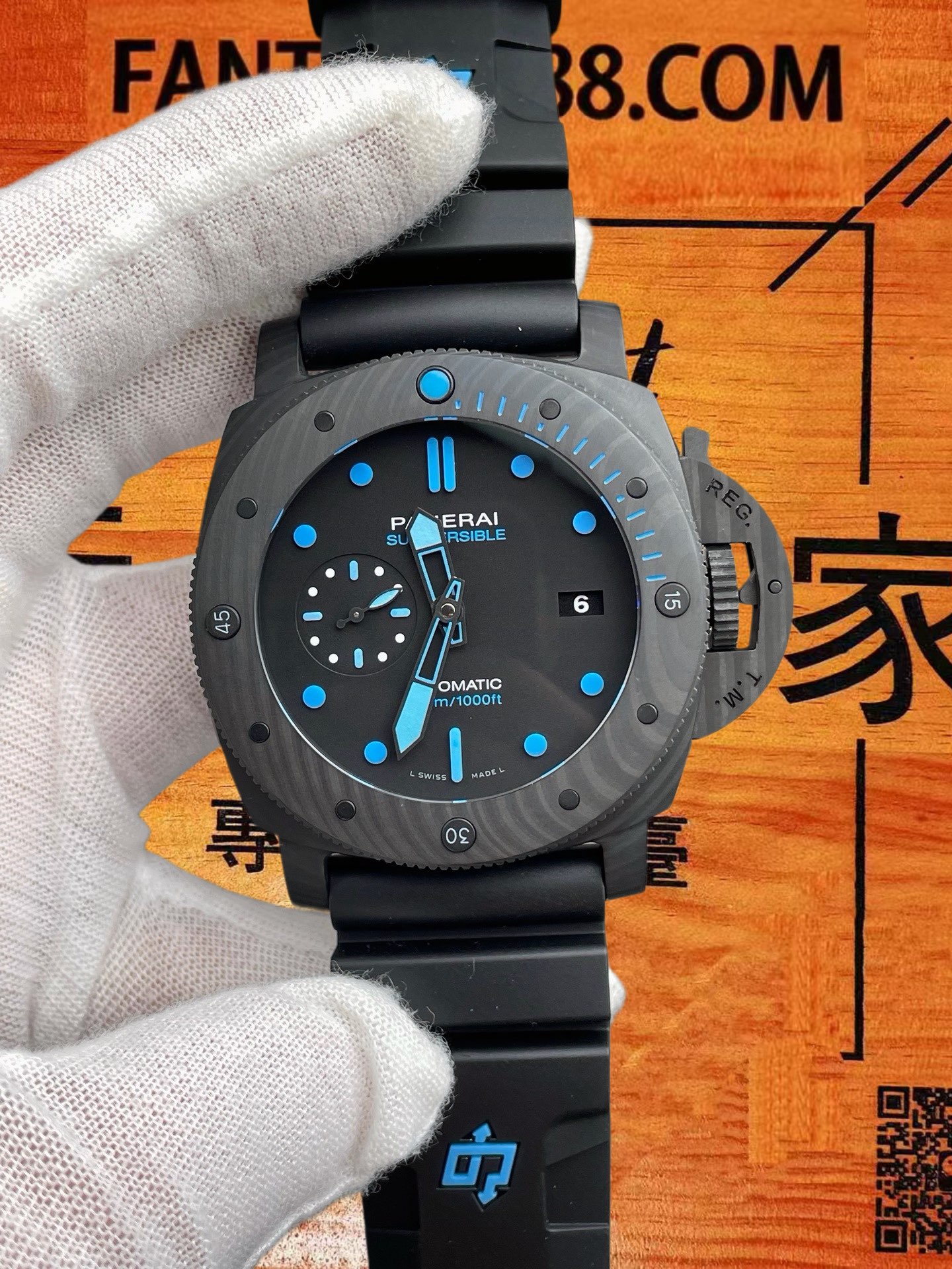 高仿沛納海PAM1616碳纖維實拍