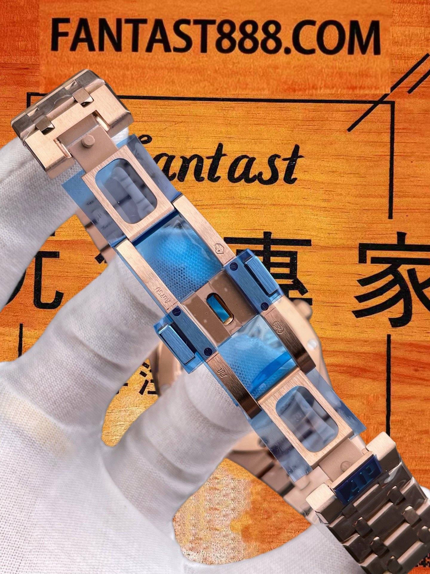 高仿愛彼-皇家橡樹26735-玫瑰金鏤空-陀飛輪-41mm 實拍 7