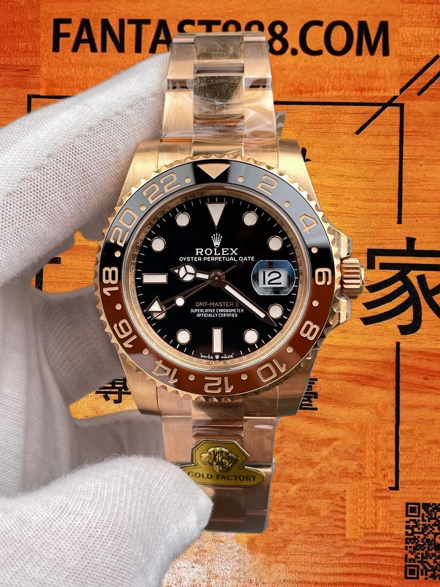 GOLD廠126715全玫瑰金沙士圈整體實拍