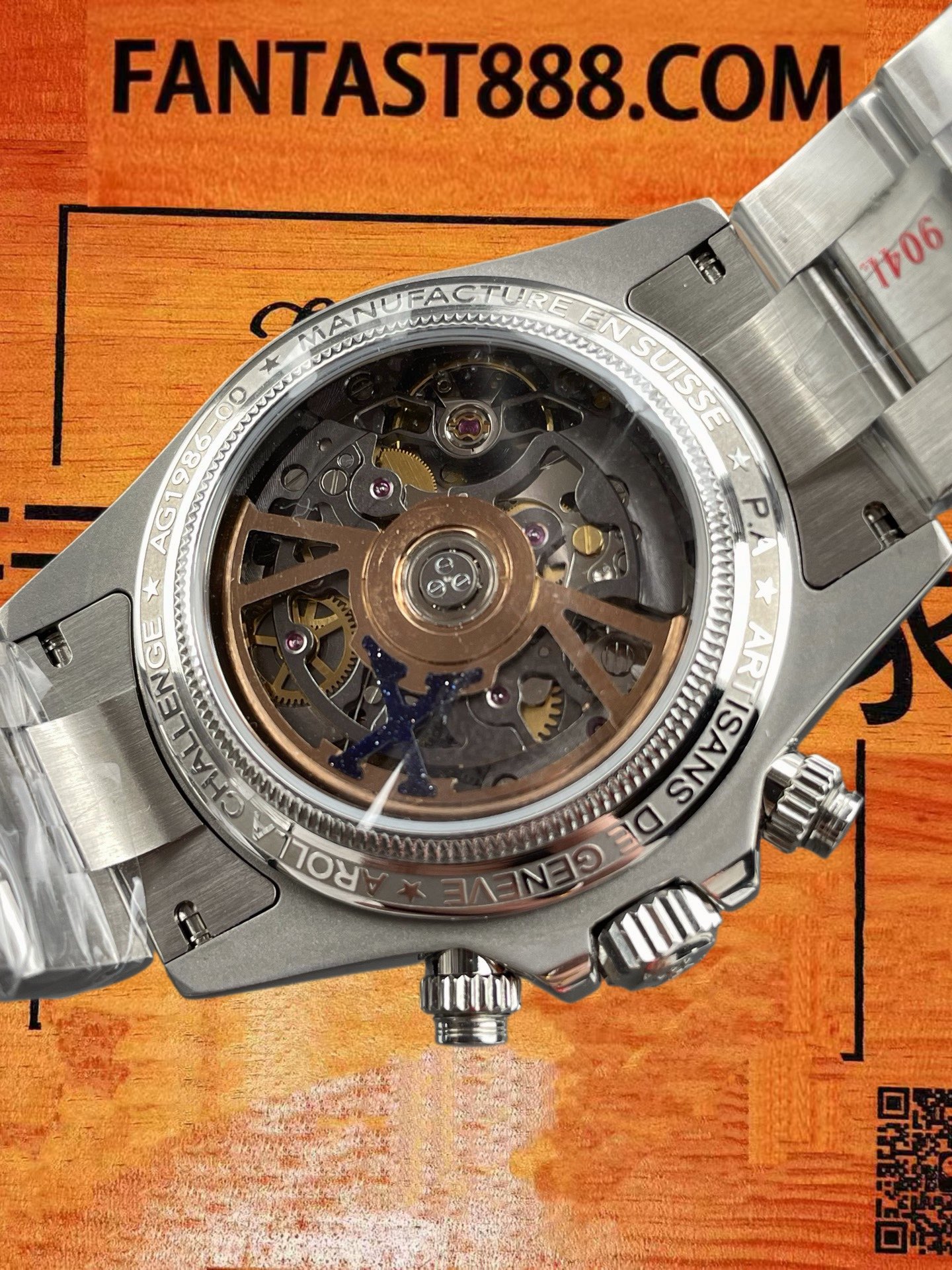 高仿ADG定製勞力士-迪通拿-砂金石盤背透-40mm-4130機芯-鋼殼 實拍 5
