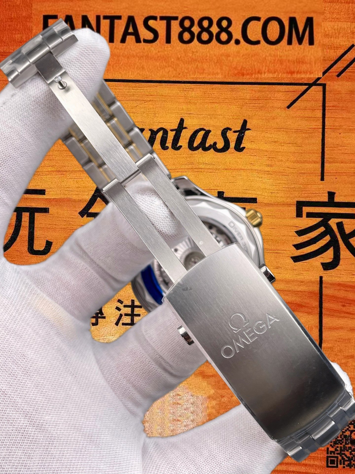 高仿VS廠歐米茄-海馬300米-Seamaster-間金黑V4版-42mm-8800機芯 實拍 7