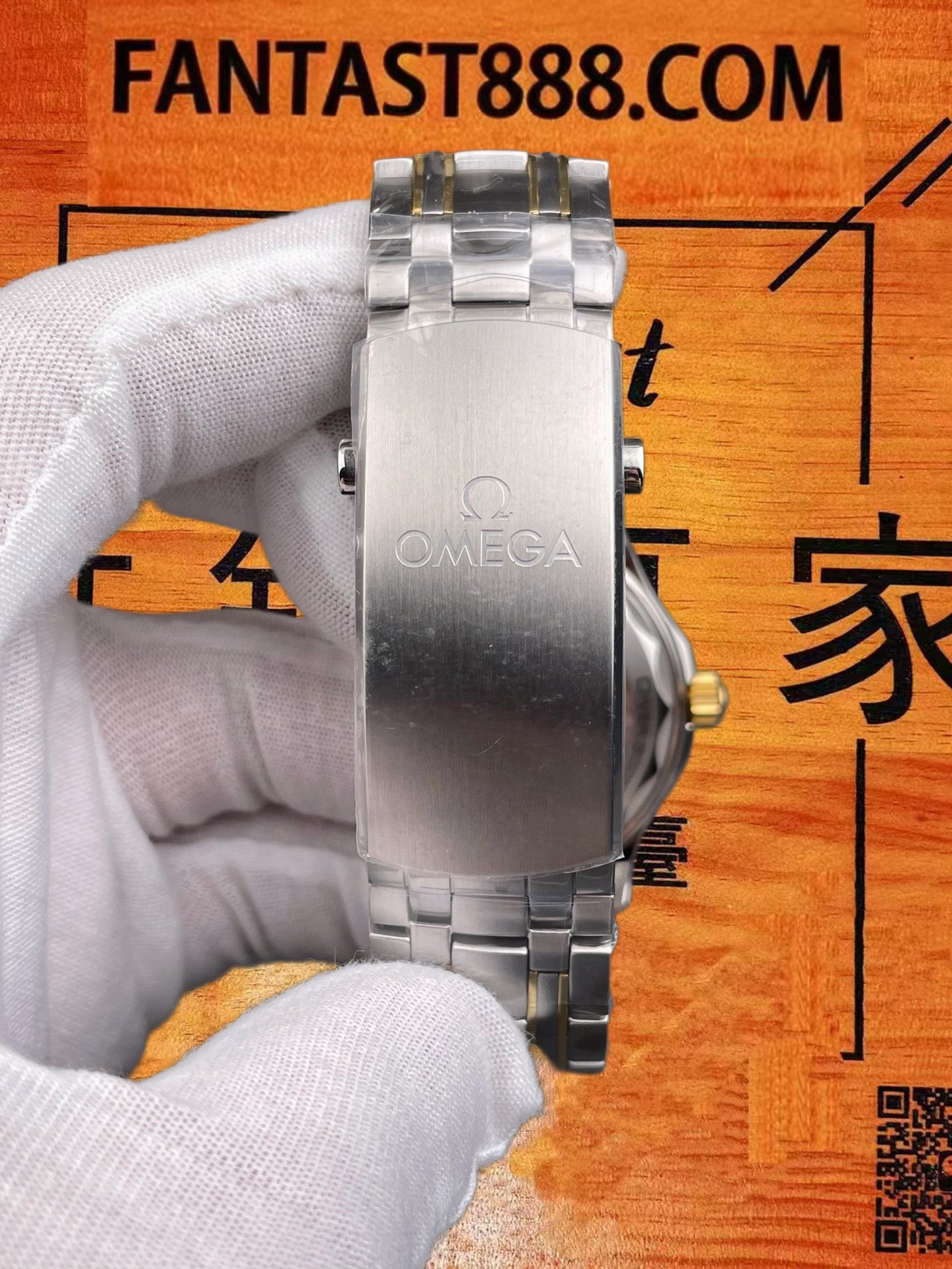 高仿VS廠歐米茄-海馬300米-Seamaster-間金黑V4版-42mm-8800機芯 實拍 8