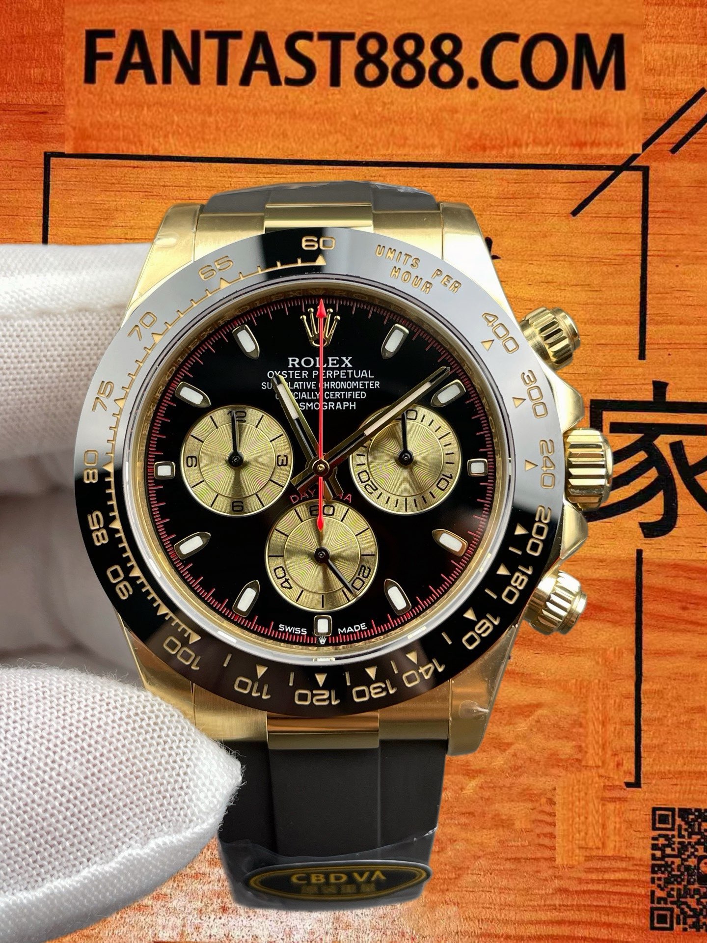 高仿CBD廠勞力士-Daytona小怪獸-玫瑰金黑金熊貓-40mm-4131機-配重148G 實拍 5