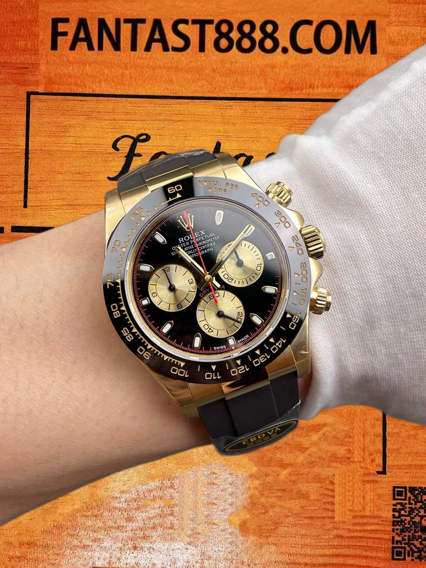 高仿CBD廠勞力士-Daytona小怪獸-玫瑰金黑金熊貓-40mm-4131機-配重148G 實拍 9