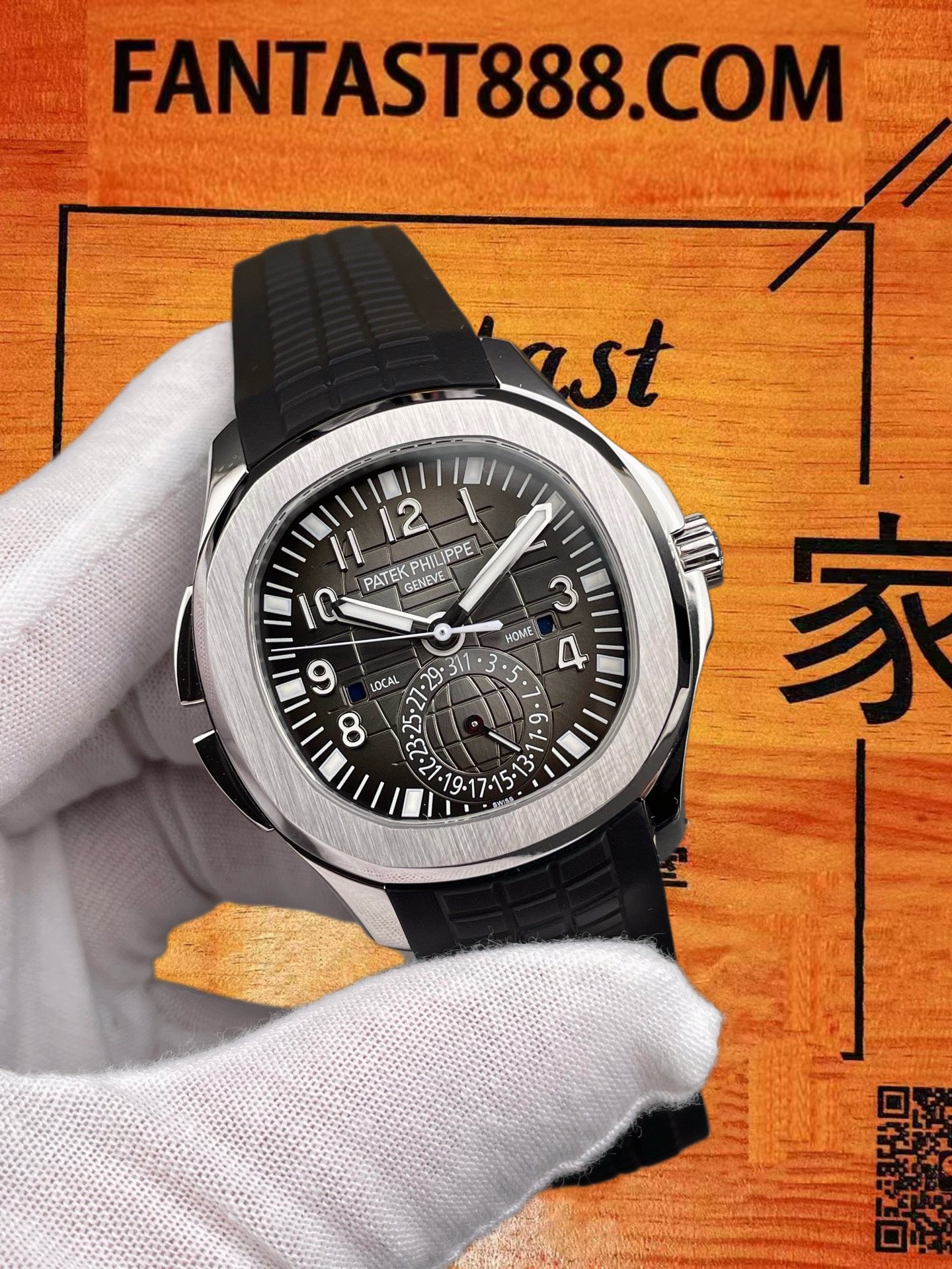 高仿ZF廠百達翡麗Aquanaut手雷5164A雙時區40.8mm/324機/停產行情價¥70-80萬 實拍 2