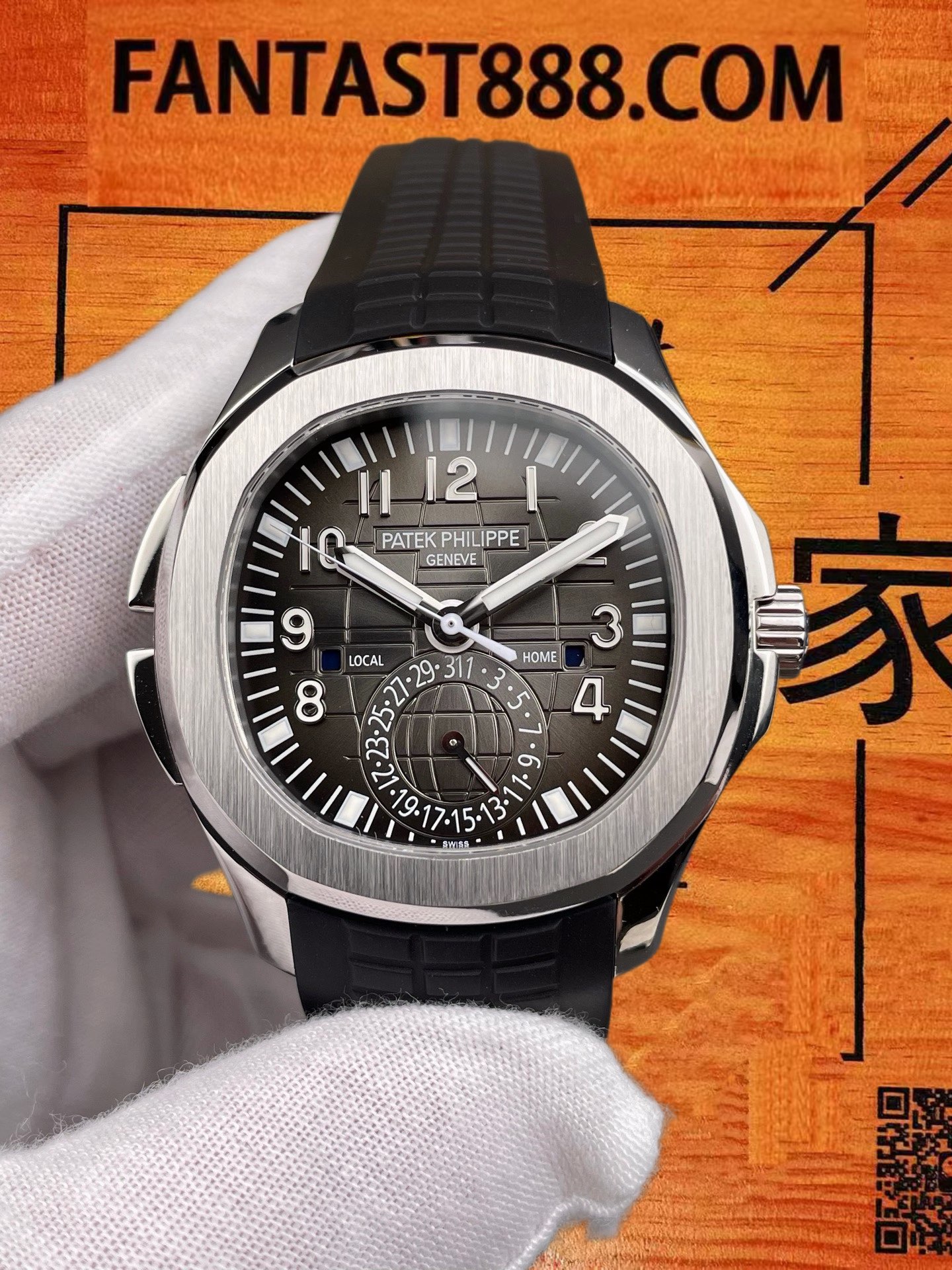 高仿ZF廠百達翡麗Aquanaut手雷5164A雙時區40.8mm/324機/停產行情價¥70-80萬 實拍 3