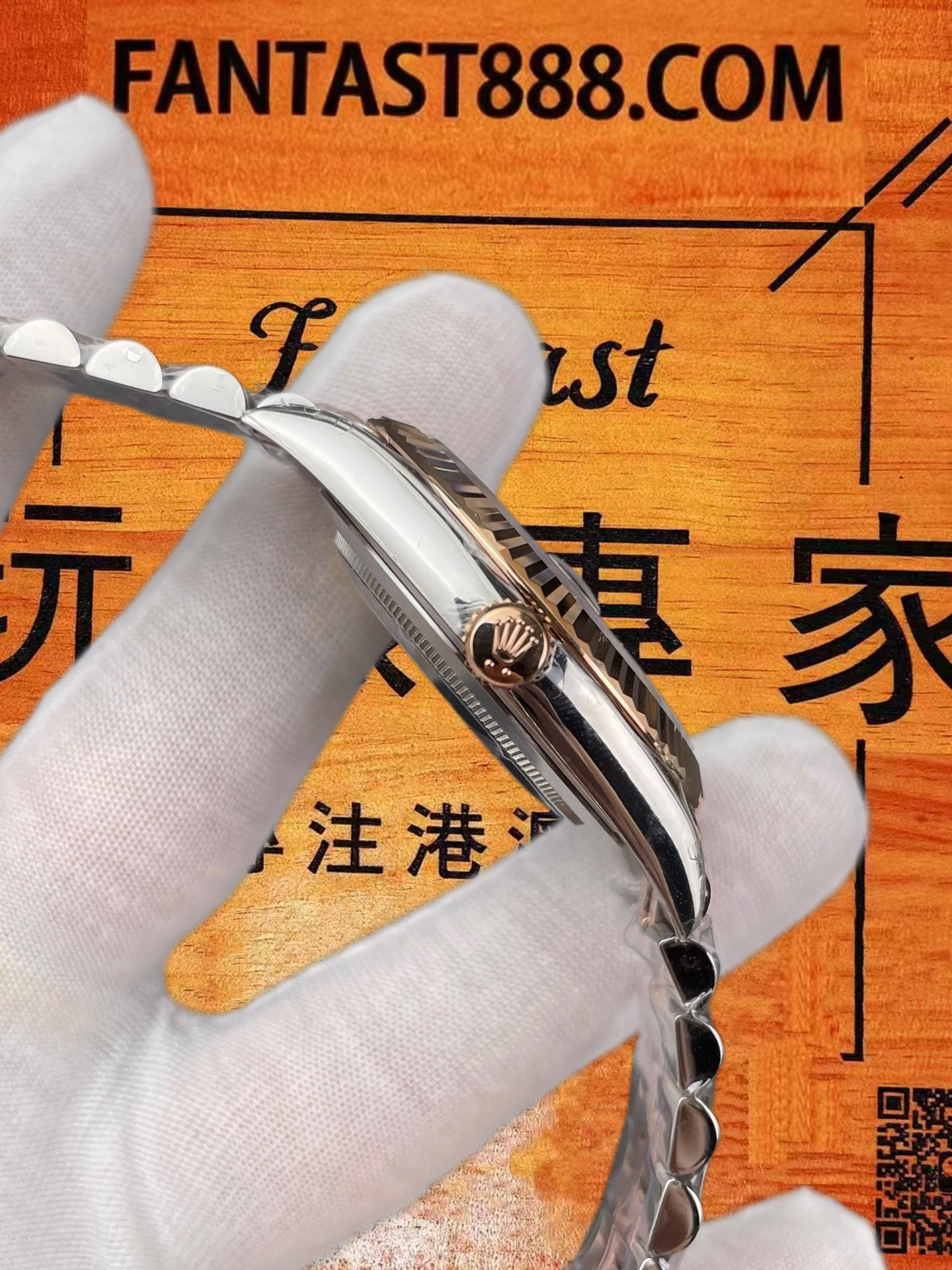 高仿VS廠勞力士Datejust 41日誌間玫金巧克力盤狗牙圈/VS自研3235一體機芯/正品公價¥98000 實拍 4