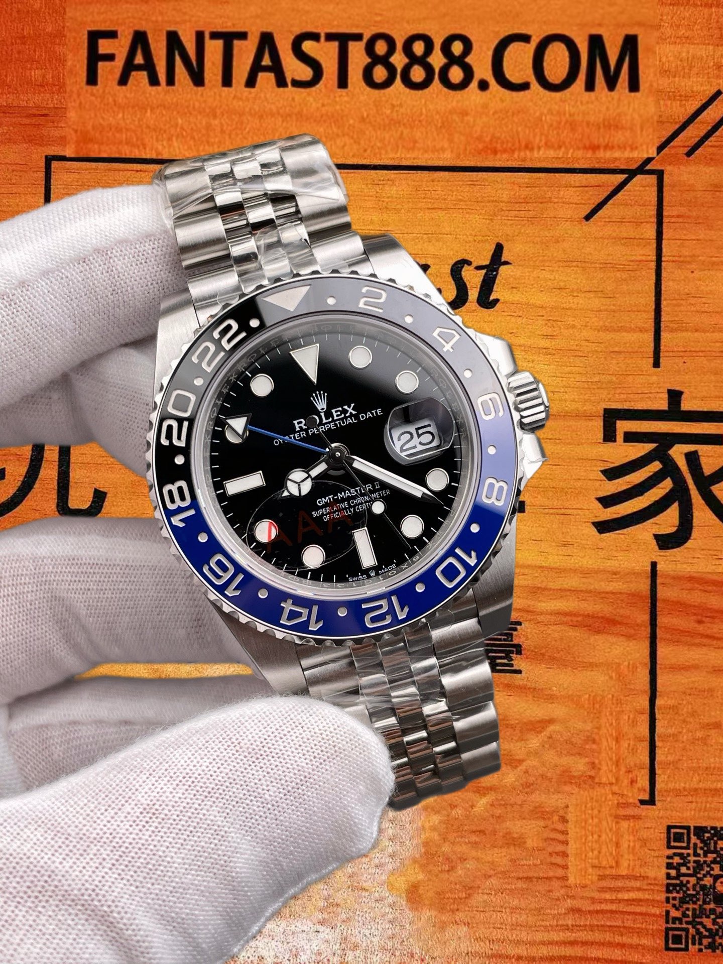 高仿VS廠勞力士GMT-Master II 116710 BLNR國米圈蝙蝠俠GMT 40mm/丹東3285機芯/停產二手8-10萬 實拍 2