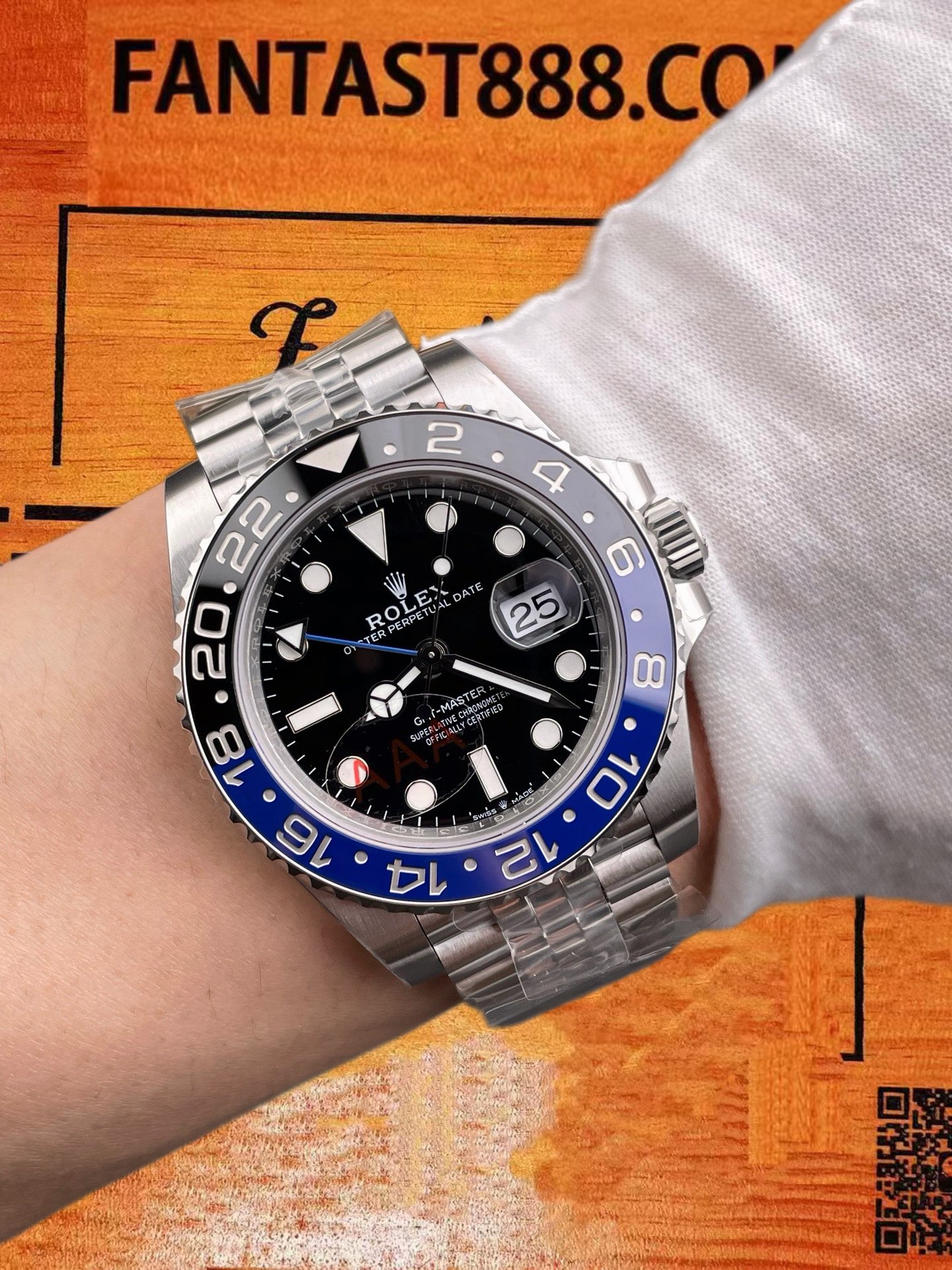 高仿VS廠勞力士GMT-Master II 116710 BLNR國米圈蝙蝠俠GMT 40mm/丹東3285機芯/停產二手8-10萬 實拍 9