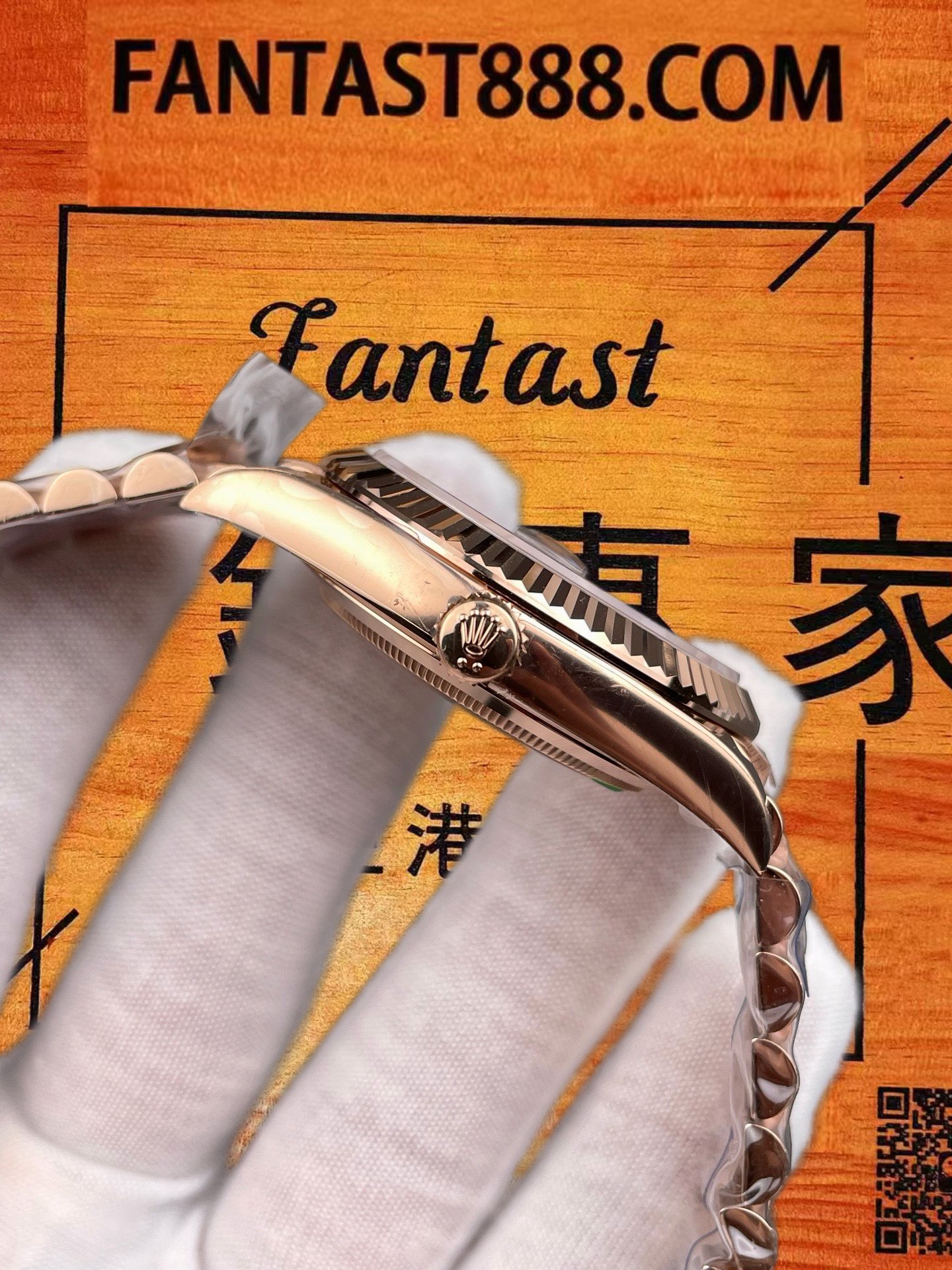 高仿ARF廠勞力士DD 40間玫金羅馬字星期日曆狗牙圈/3255改製機芯/正品公價¥100000 實拍 4