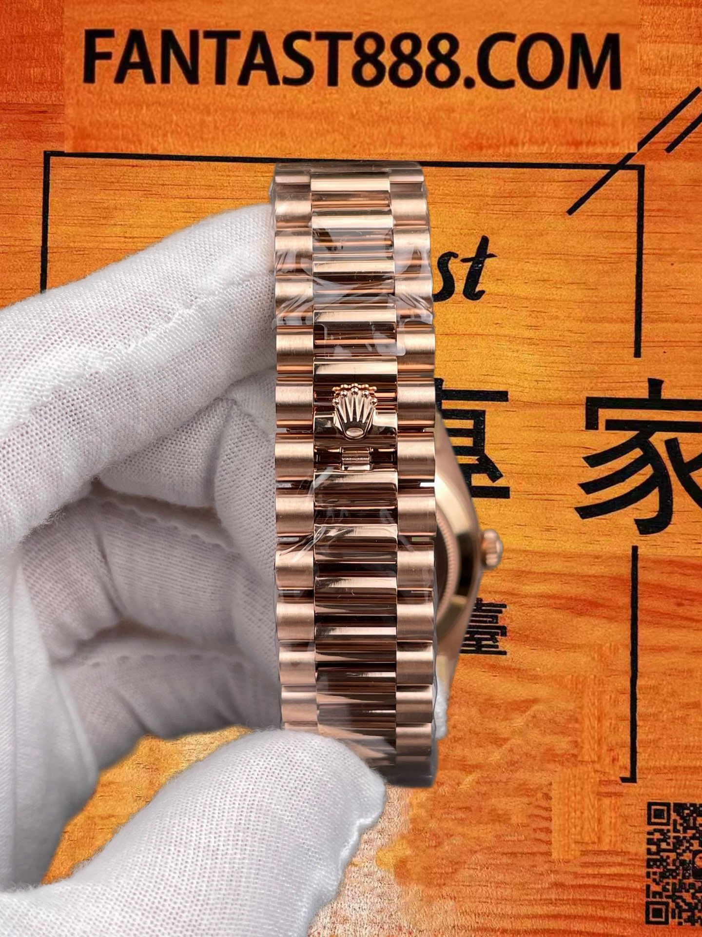 高仿ARF廠勞力士DD 40間玫金羅馬字星期日曆狗牙圈/3255改製機芯/正品公價¥100000 實拍 8