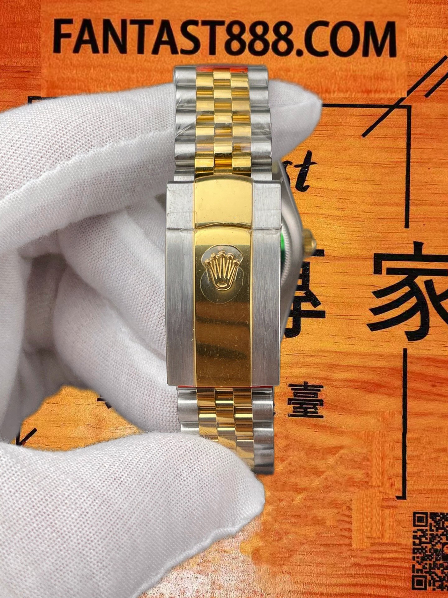 高仿VS廠勞力士Datejust 36日誌間金綠羅馬字/VS自研3235機芯70小時動儲/正品公價¥75000 實拍 8