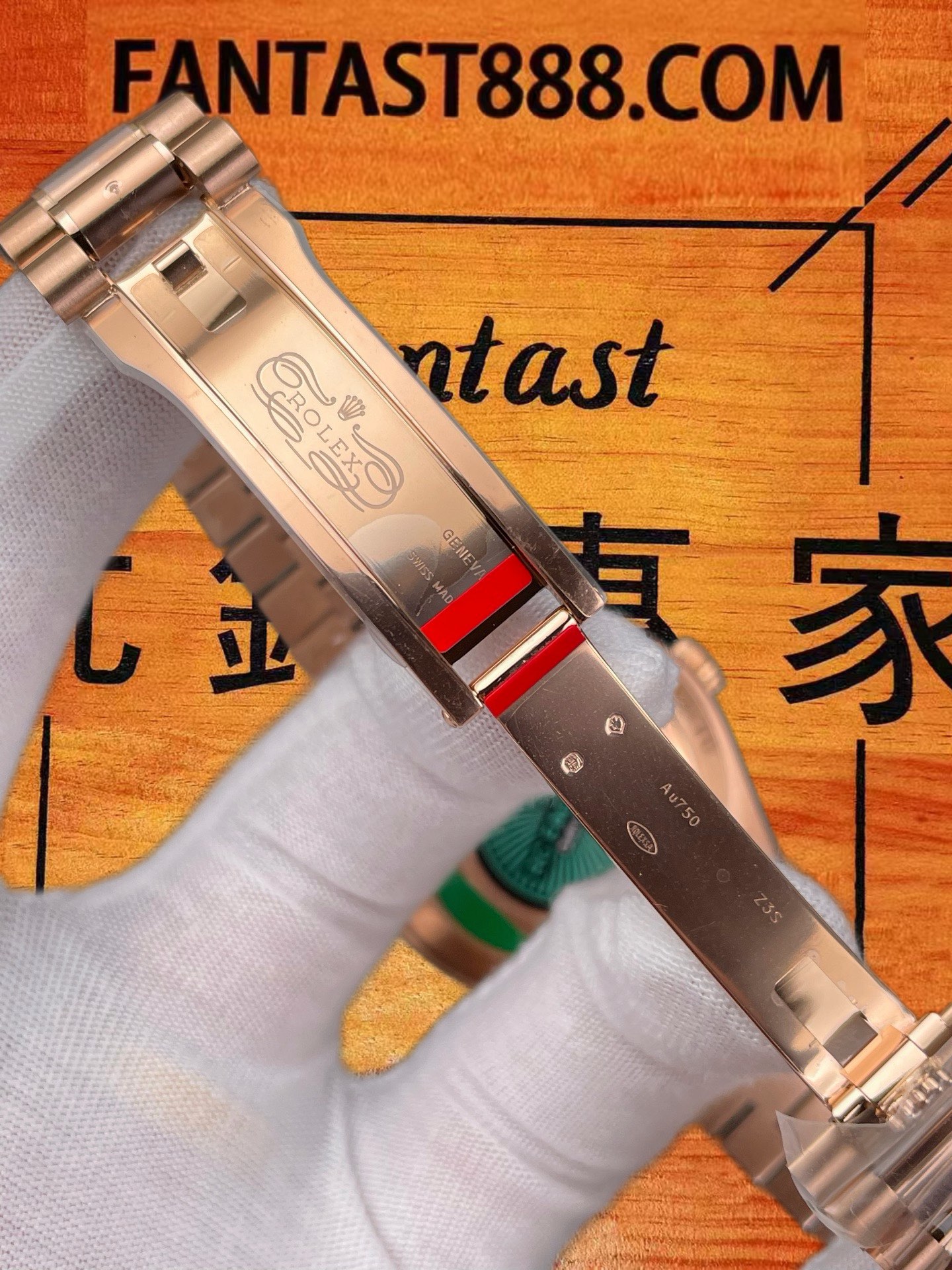 高仿RC廠勞力士Day-Date 40 18K永恒玫瑰金橄欖綠盤/3255改製機芯配重205G/正品公價¥350000 實拍 6
