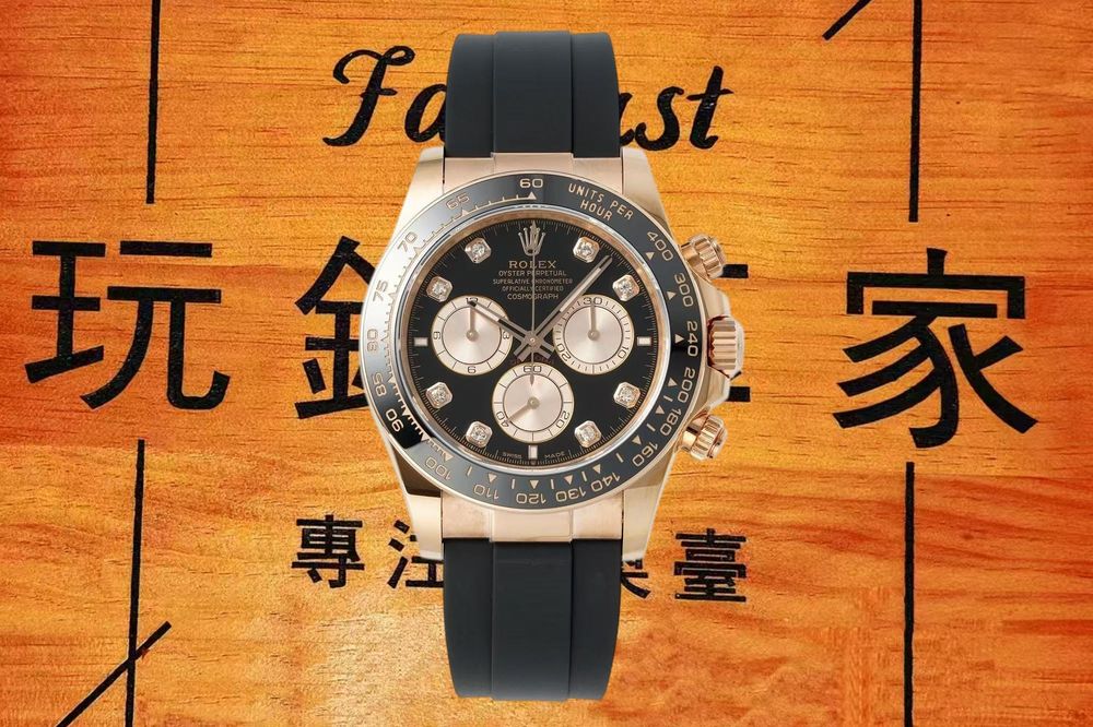 ERF廠迪通拿包金配重玫瑰金黑盤實拍