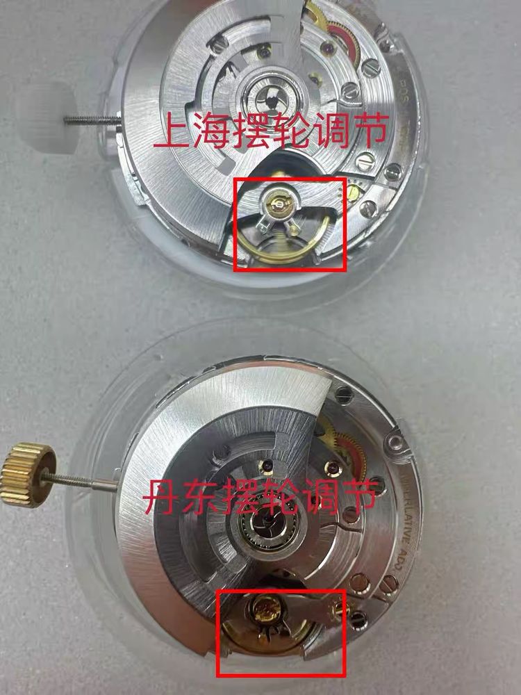 上海擺輪位置 vs 丹東擺輪位置