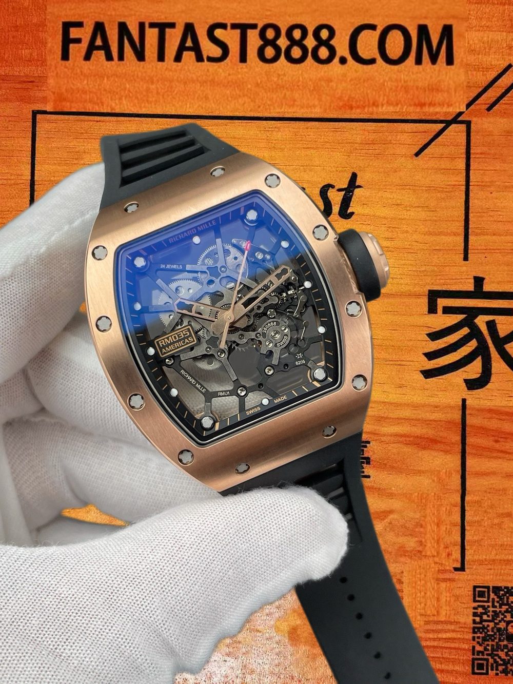 高仿改裝-理查米爾RM035-大金公牛版-Miller工作室改裝-復刻腕錶 實拍 2