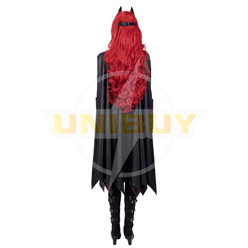 Batwoman Costume Cosplay Suit Kate Kane Outfit with Cloak Version 1 Unibuy