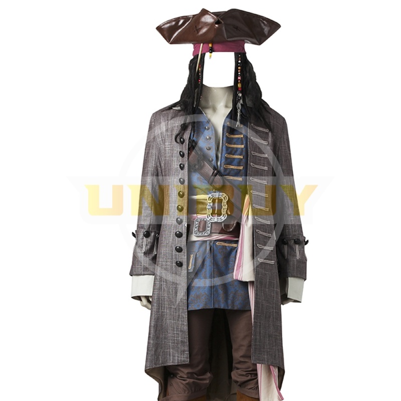 Captain Jack Sparrow Costume Cosplay Suit Pirates of the Caribbean Dead Men Tell No Tales Unibuy