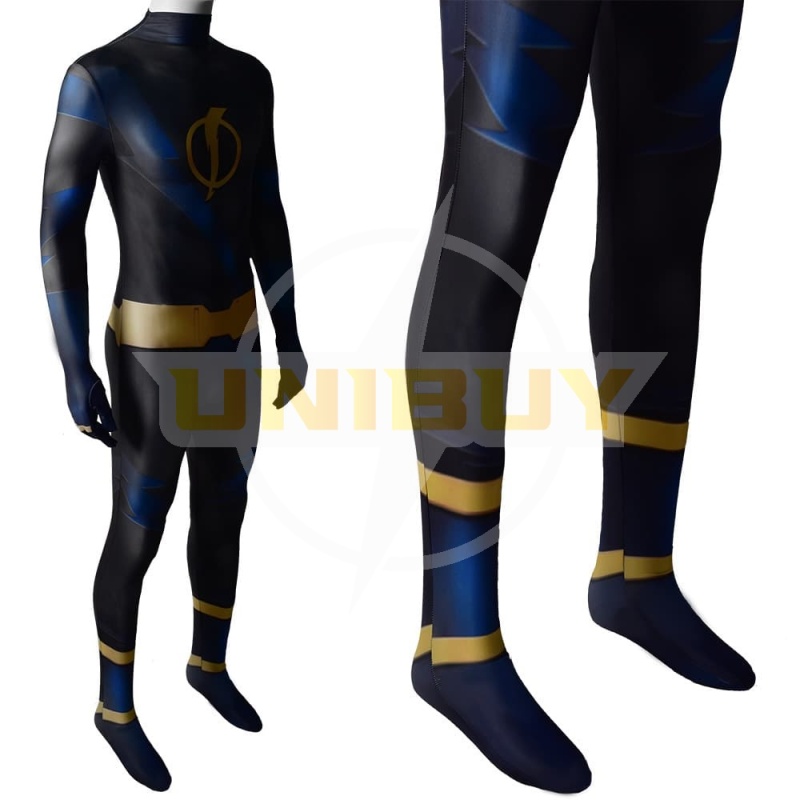 Teen Titans Future Shock Costume Static Shock Cosplay Jumpsuit Bodysuit For Kids Adult Unibuy