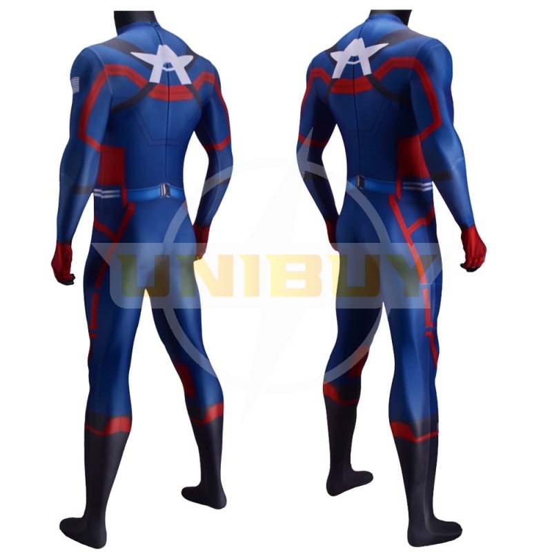 Captain America U.S. Agent Costume Cosplay The Falcon and the Winter Soldier Jumpsuit Bodysuit Unibuy